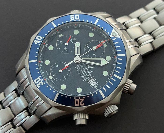 Omega Seamaster Titanium 300M Chronograph Diver Wristwatch Ref. 2298.80